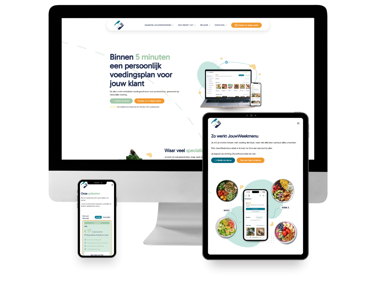 Jouwweekmenu en Jouwvoedingscoach